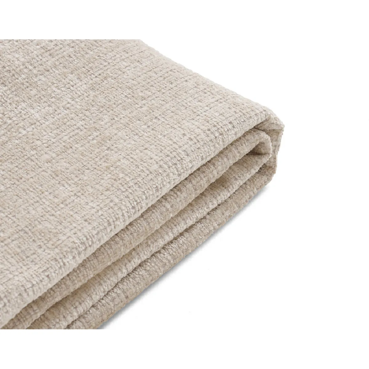 Lisa Design Housse en velours texturé Jake - Beige