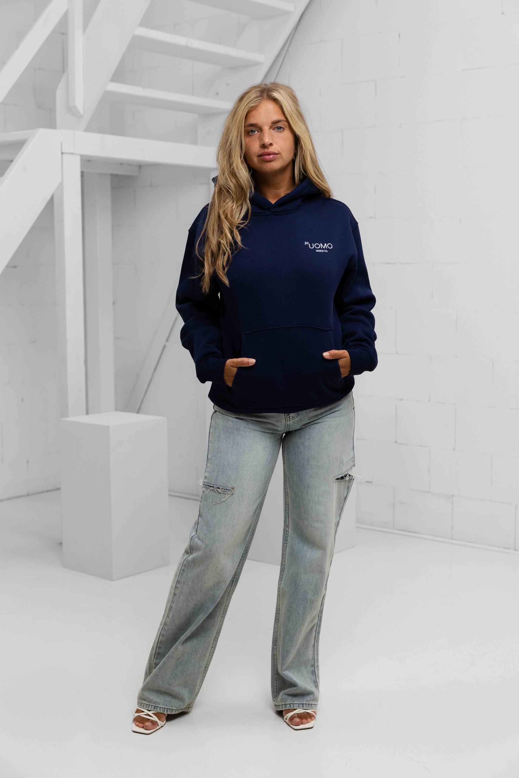 24 Uomo Club 2.0 Hoodie Dames Navy