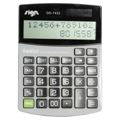Calculatrice de poche Sign - 12 chiffres - alimentation batterie et solaire