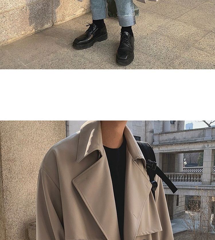 DragonRoad - Trenchcoat met dubbele rij knopen