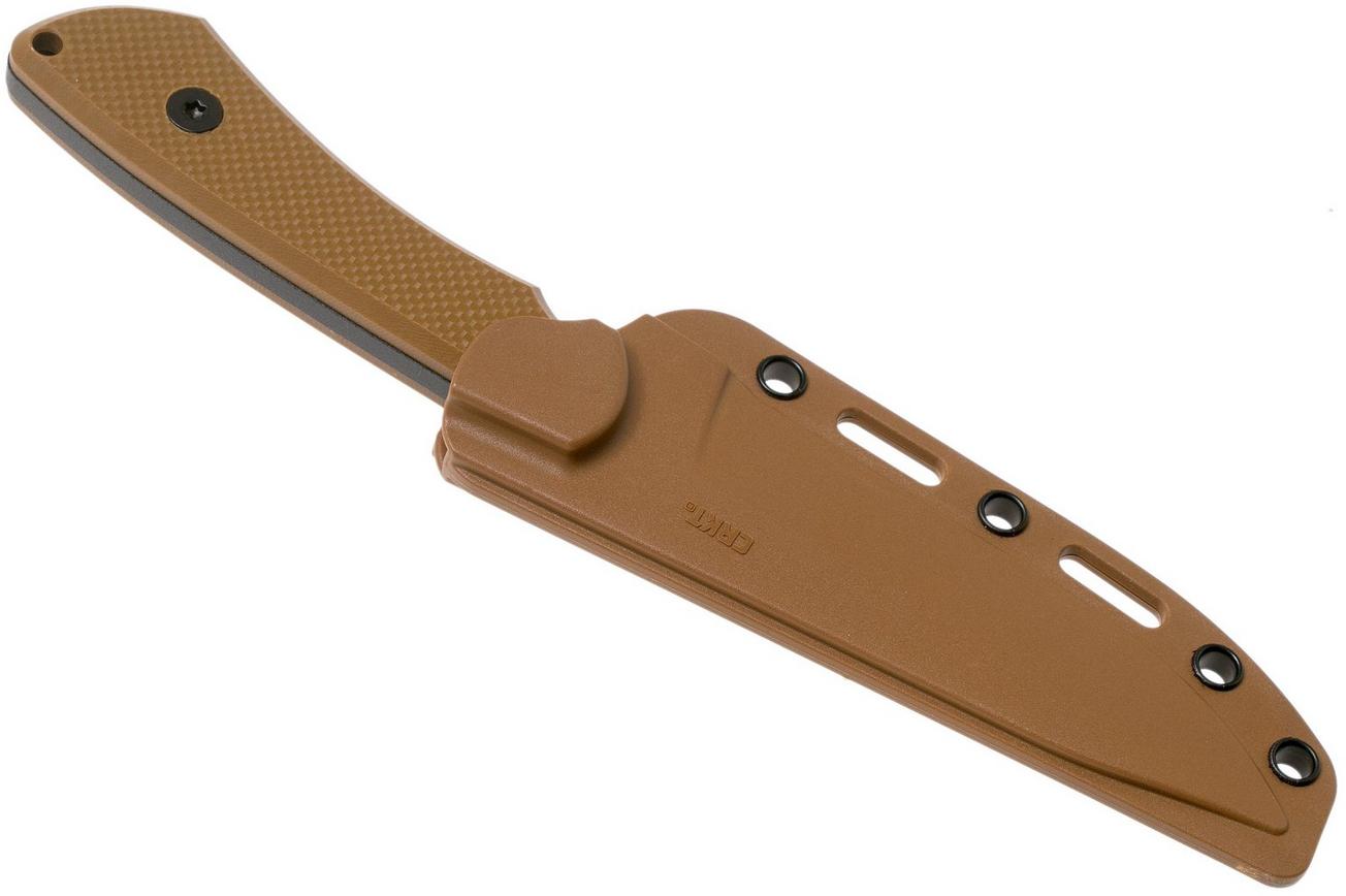 CRKT Ramadi Coyote Brown 2083 vaststaand mes, Darrin William Sirois design