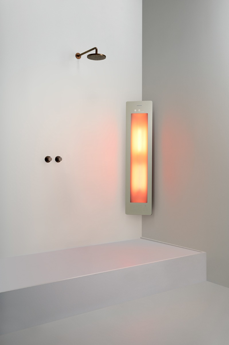Sunshower Round One Medium Sand White infraroodlamp 33x140x10cm