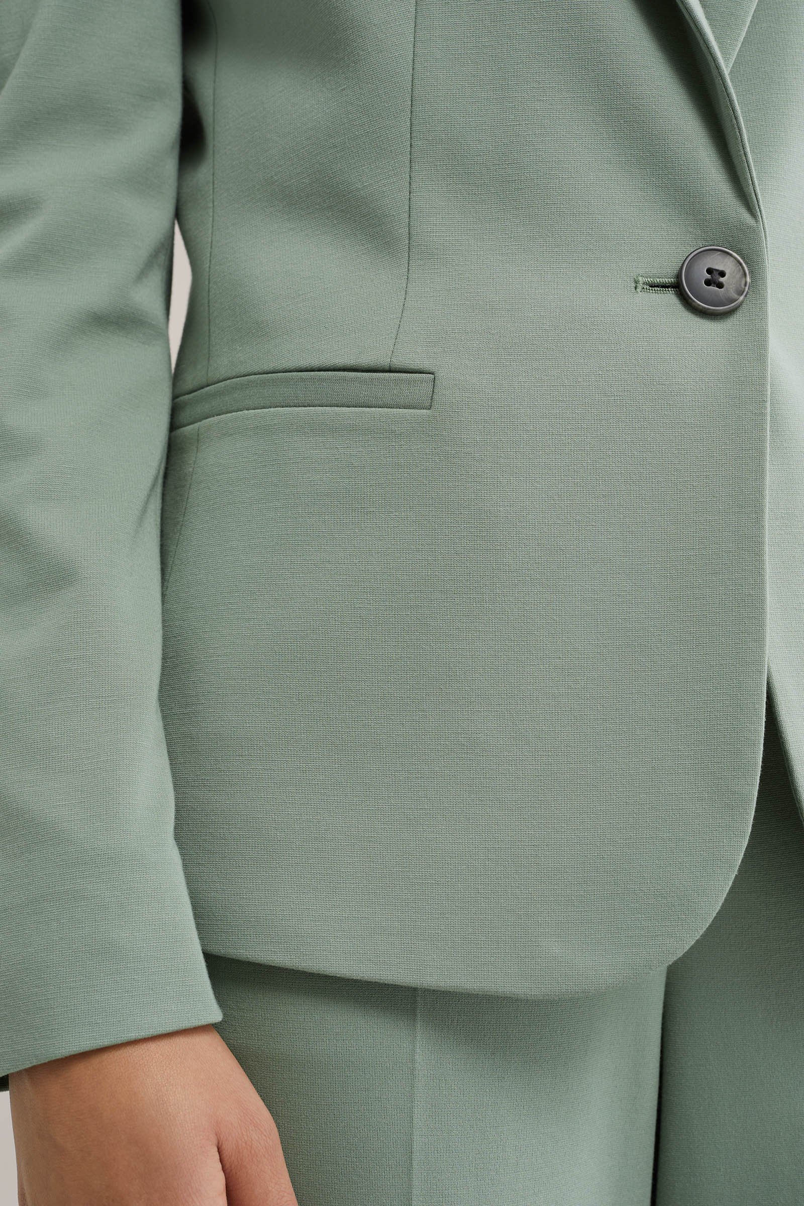 getailleerde jersey-stretch blazer WE Fashion Lichtgroen