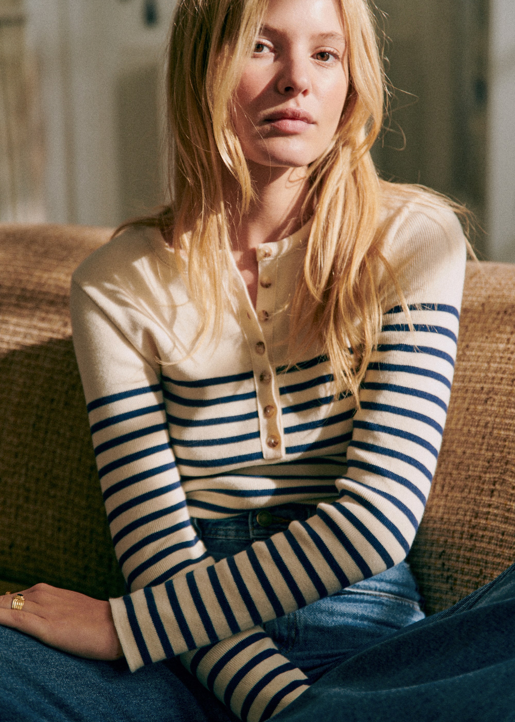 Pull Alexis - Naturel / Marine - E-SHOP/MAILLE 5905482