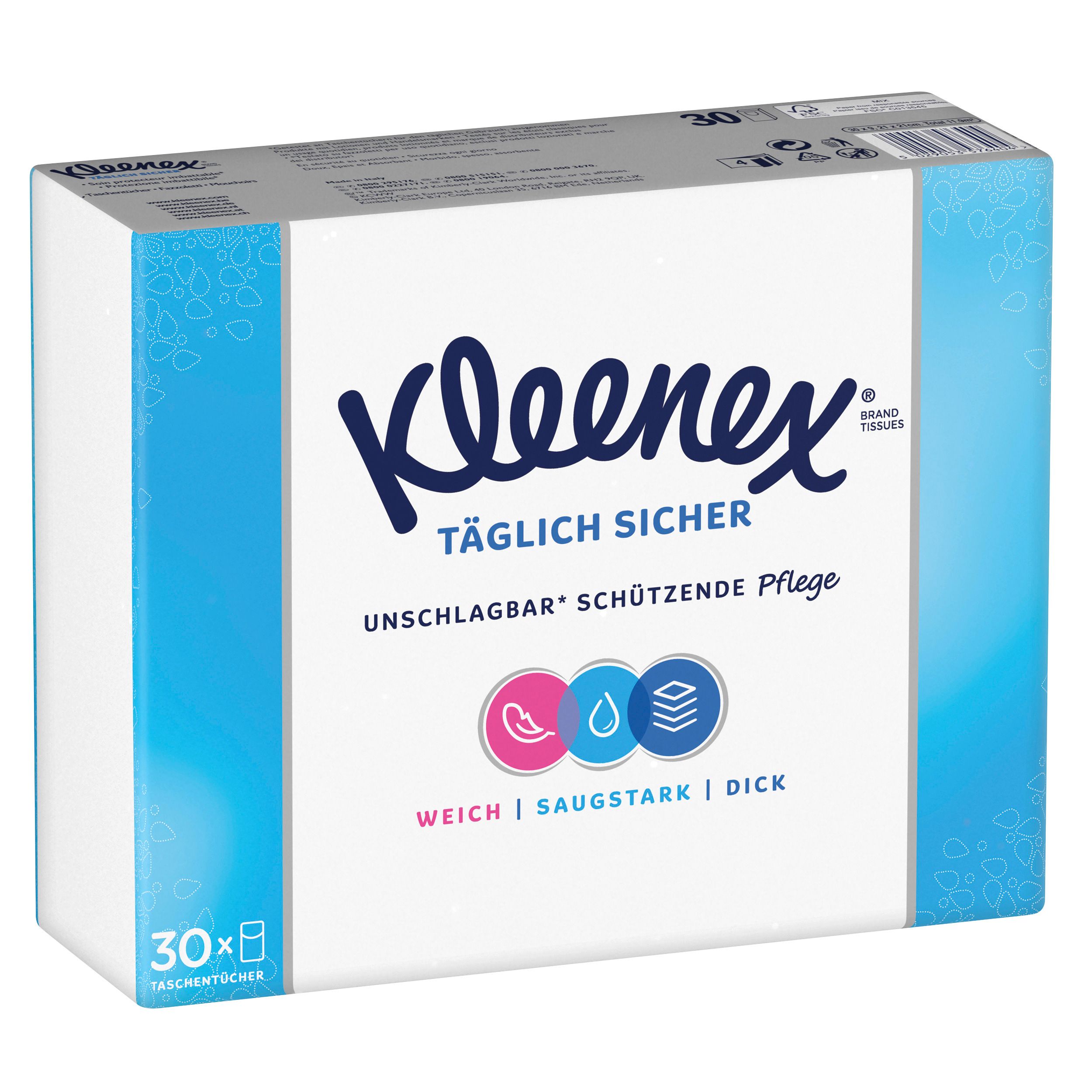 Kleenex Täglich Sicher Taschentücher 4-lagig