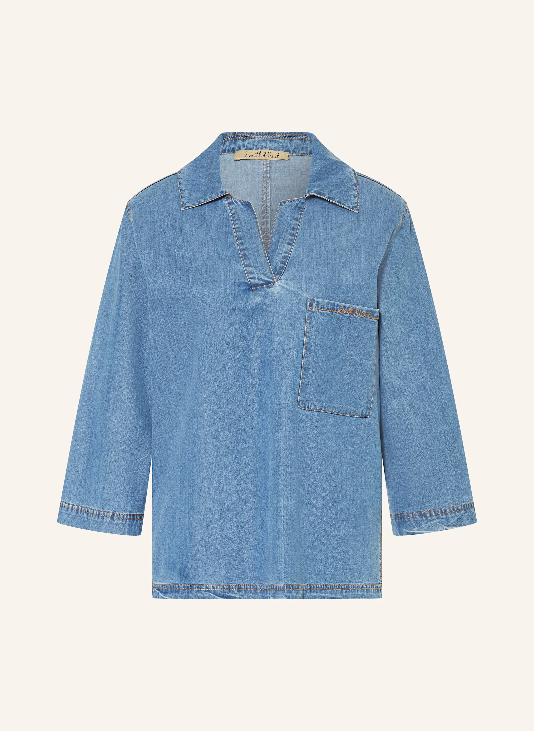 Smith & Soul Bluse in Jeansoptik