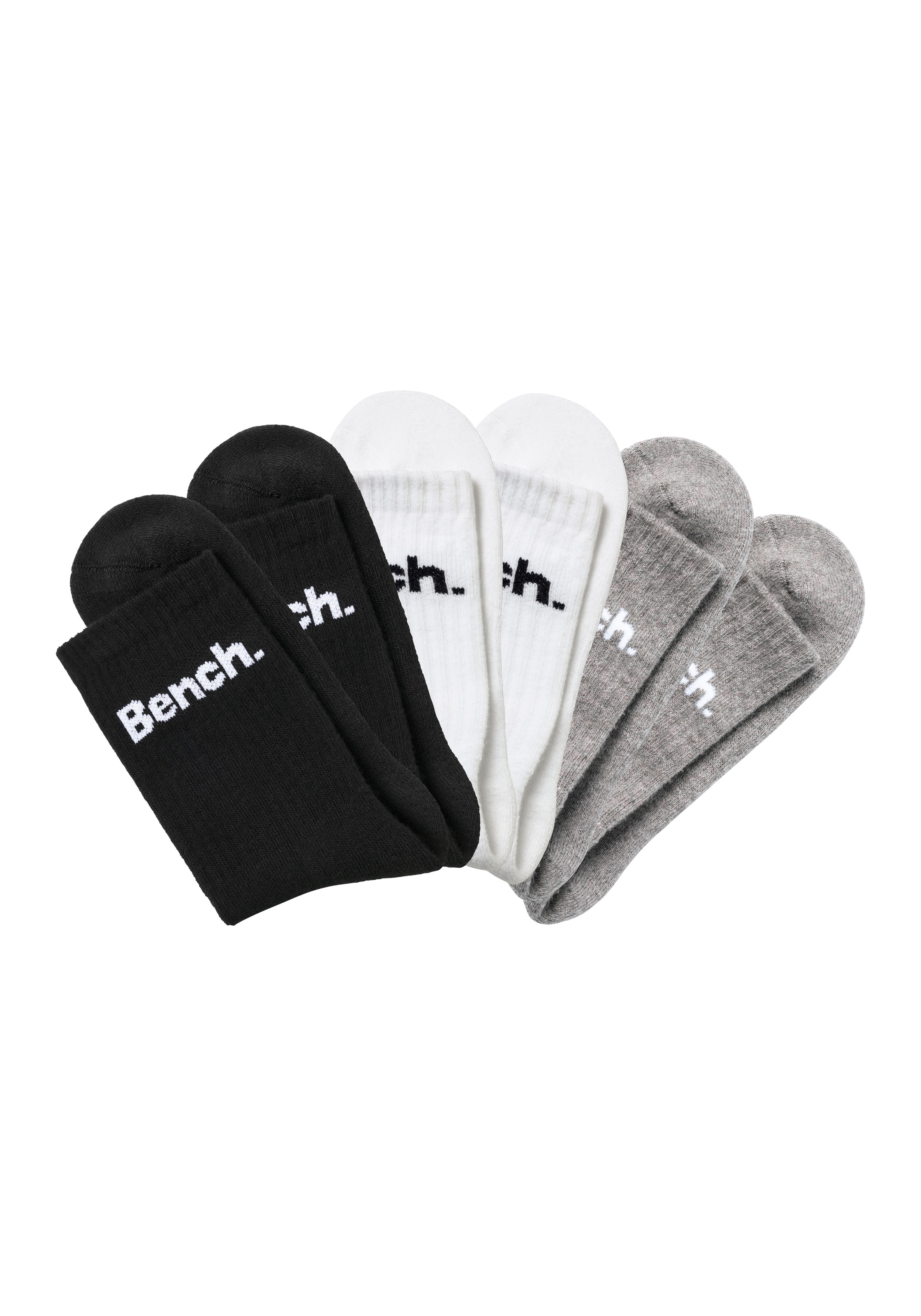 Bench. Tennissocken Packung, 6 Stk. tlg. mit Fuss Polsterung