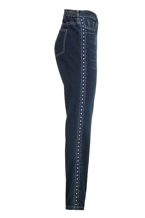 Jeans, Straight Fit, Ziernieten, 5-Pocket