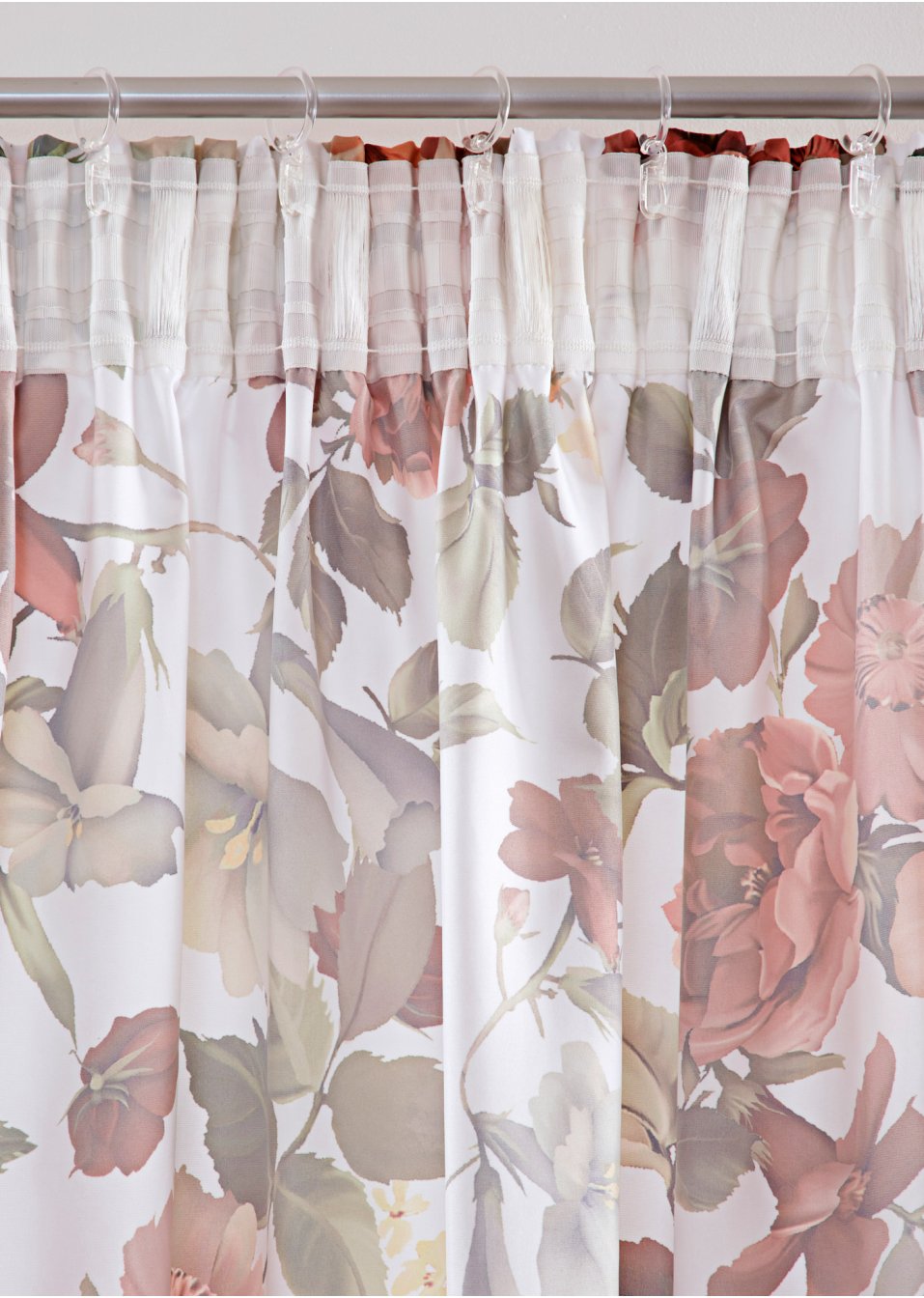 Lot de 2 panneaux microfibre avec imprimé floral