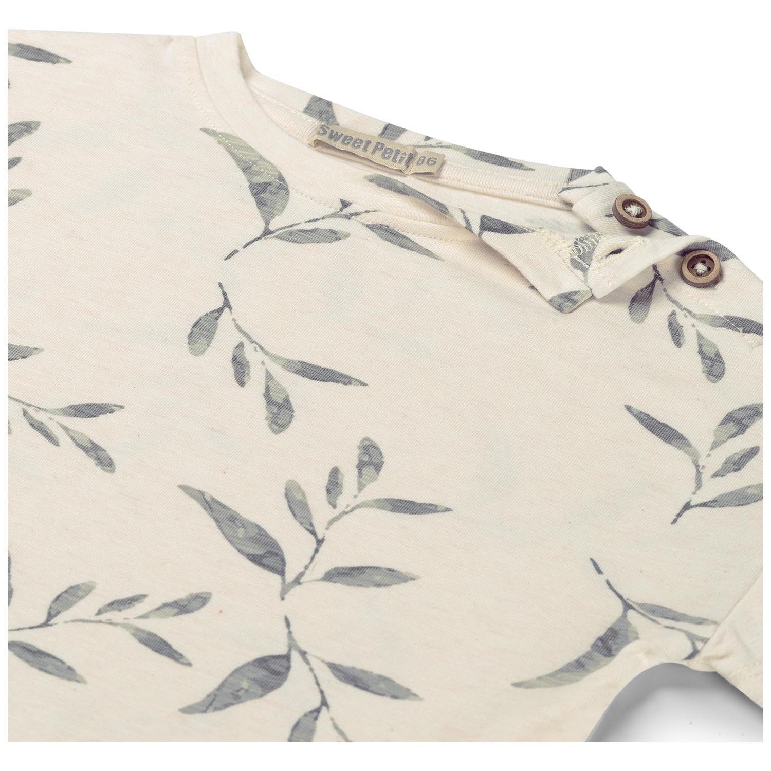Sweet Petit peuter T-shirt Guus korte mouwen all over print beige