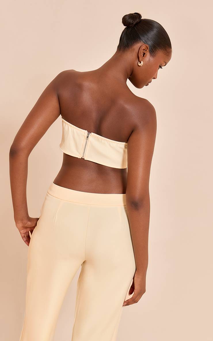 Butter Yellow Haut Bandeau Tailleur
