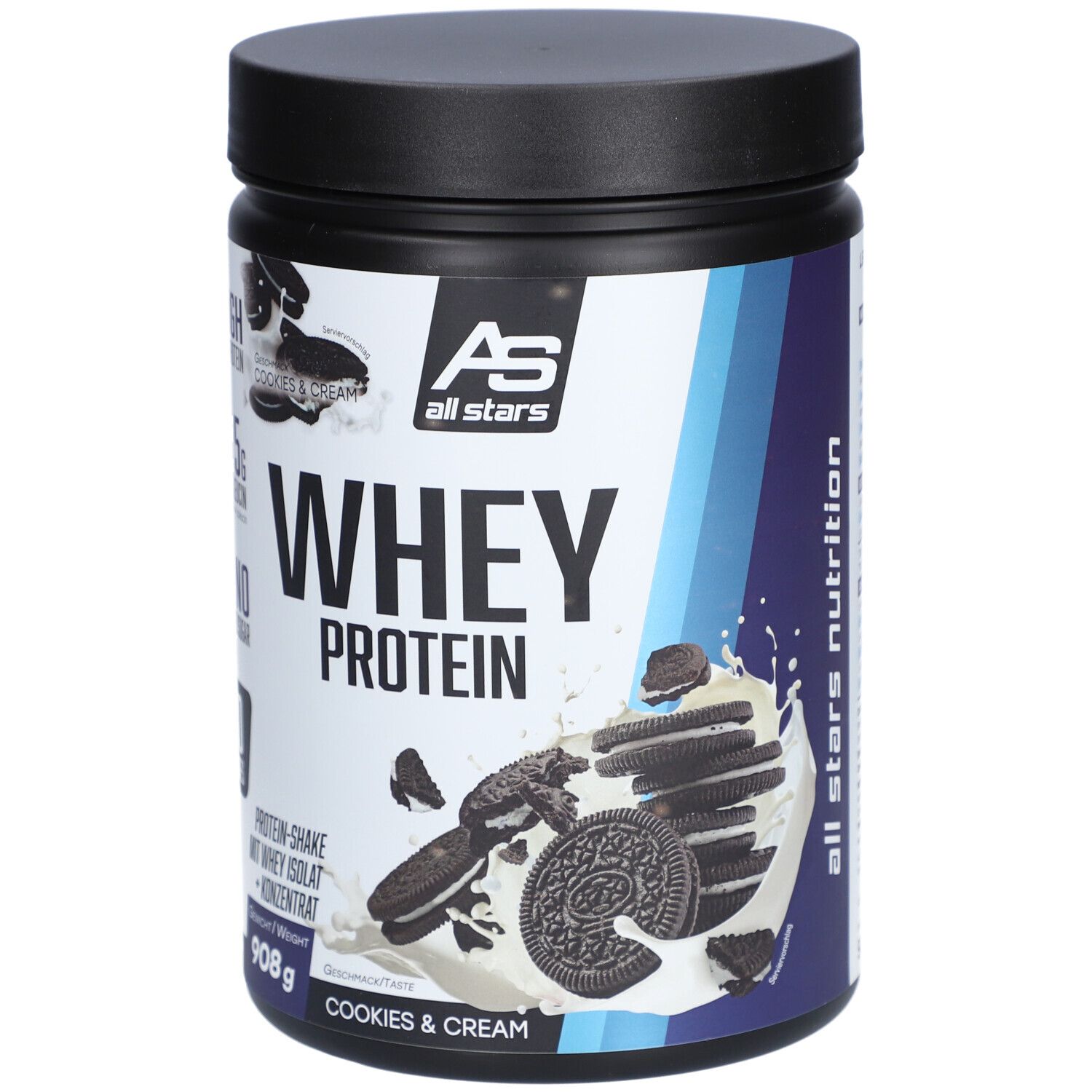 All Stars® ALL STARS WHEY PROTEIN Cookies & Cream 908g