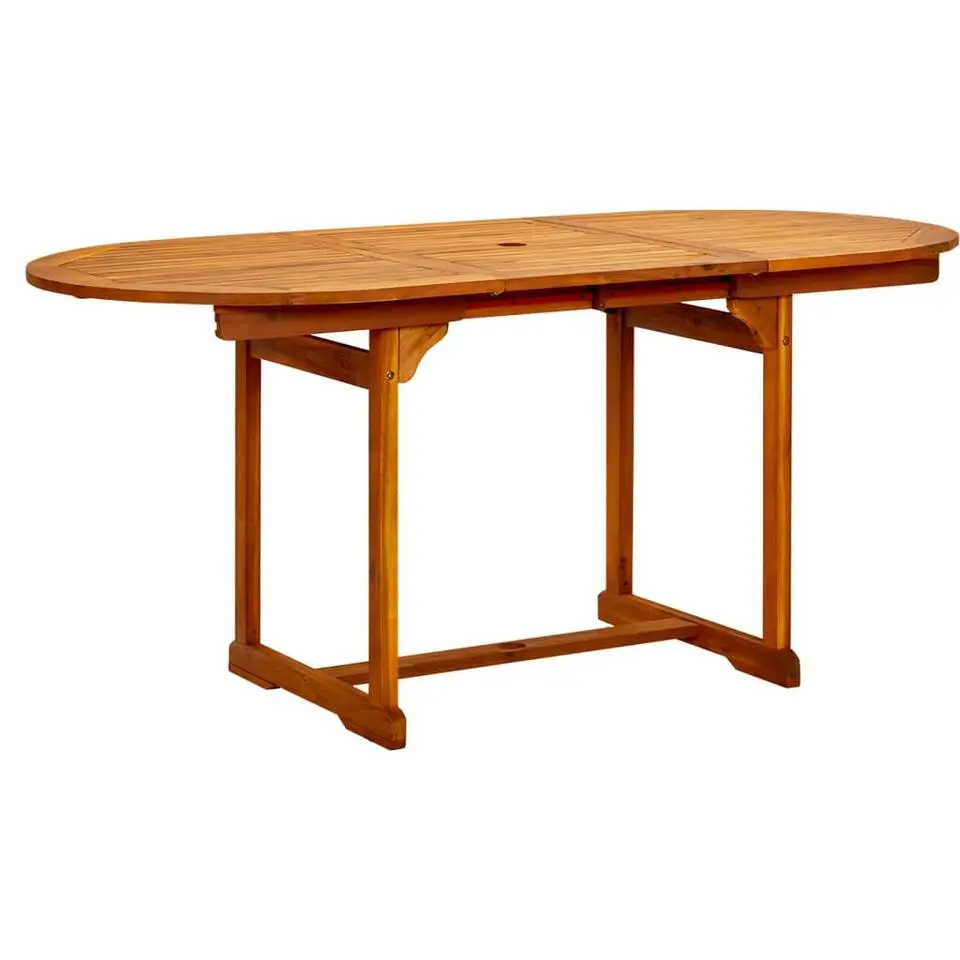 vidaXL - Eettafel - Bruin - Acaciahout - 170 x 80 x 75 cm