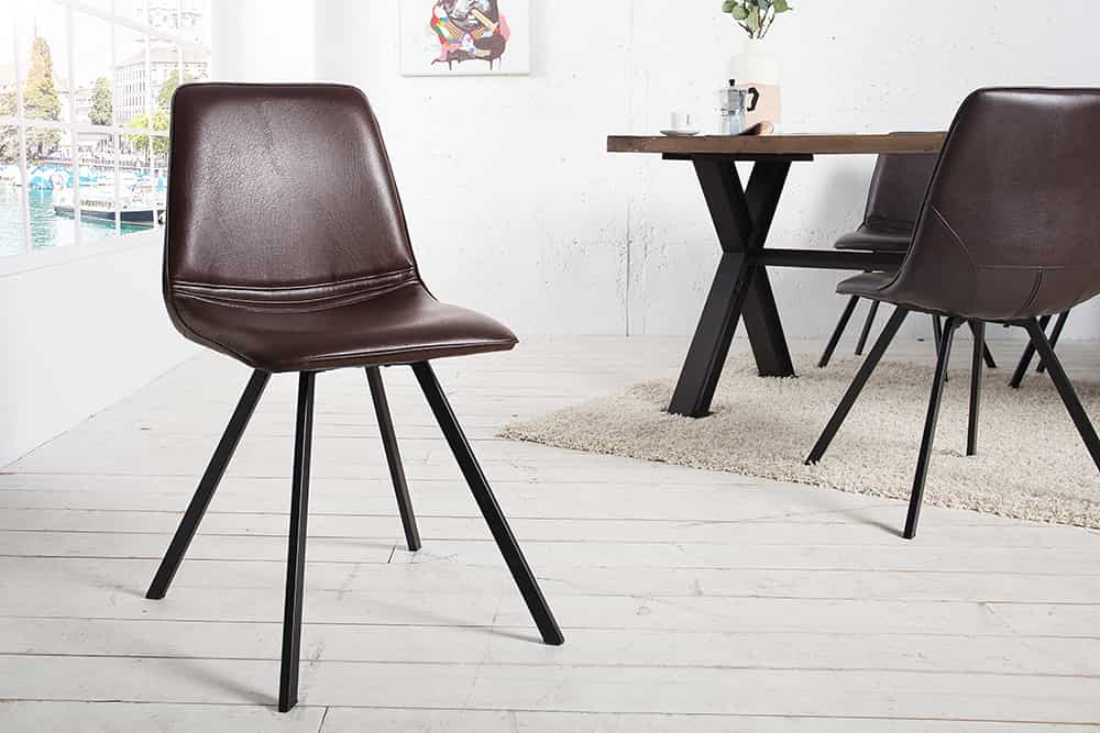 Retro Stuhl AMSTERDAM CHAIR antik braun Designklassiker