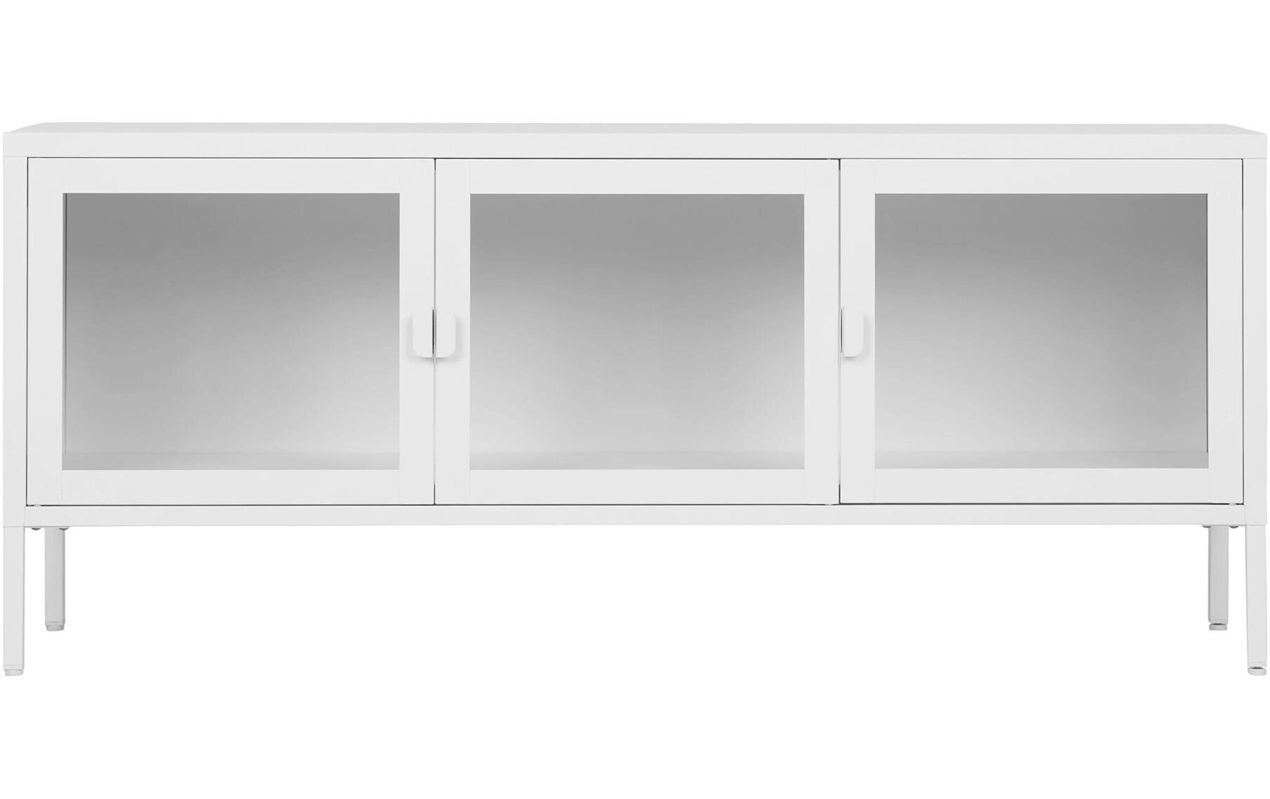 TV-Möbel Brisbane 130 x 40 cm, Weiss<br>Fernsehtisch