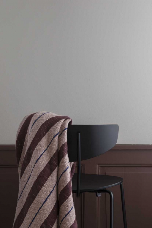 Ferm Living Herman stoel zwart, zwart onderstel