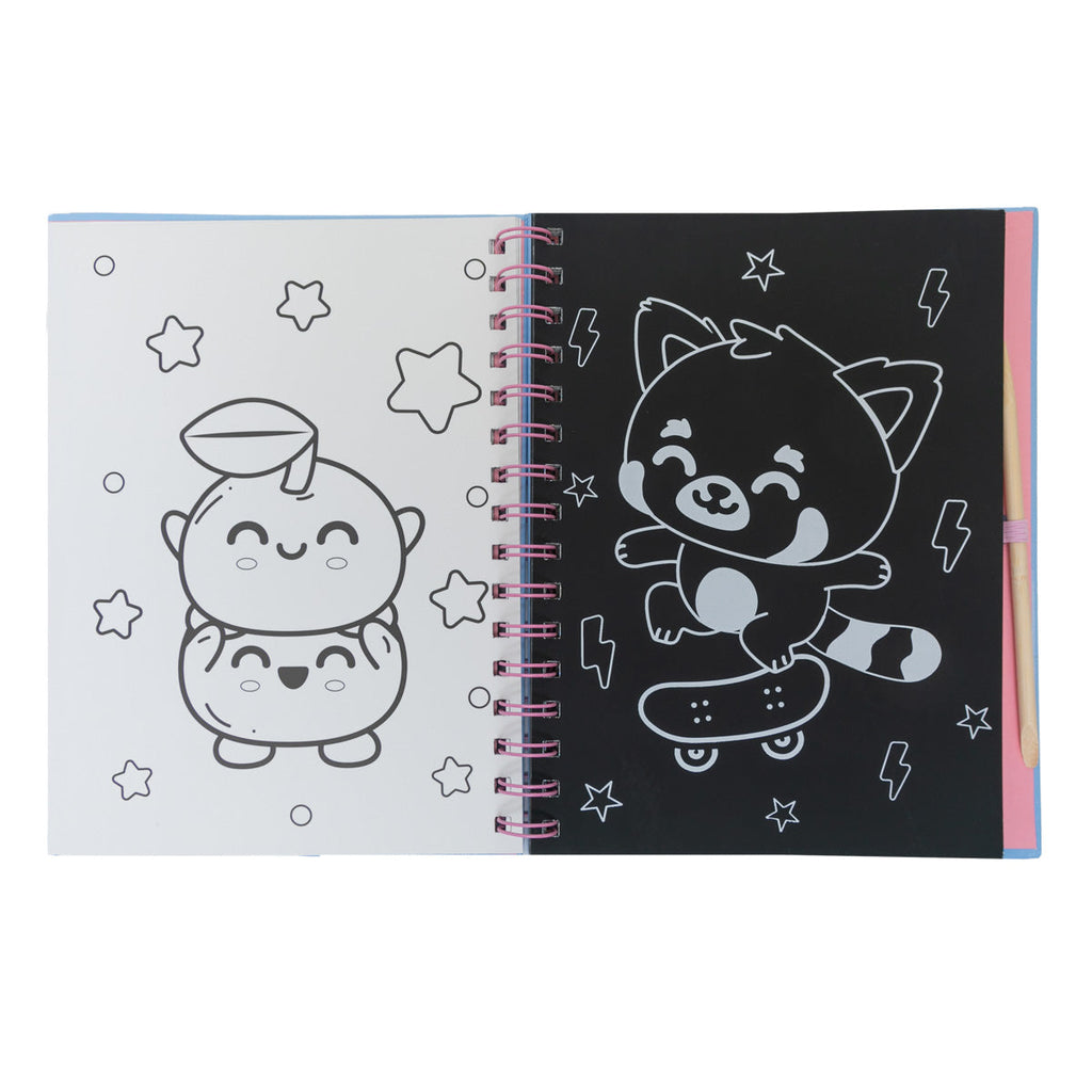 Livro Para Colorir - Raspa, Pinta E Ilustra