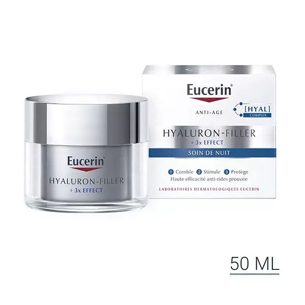 Creme Noturno Antienvelhecimento Eucerin Hyaluron-Filler +3x Effect 50ml