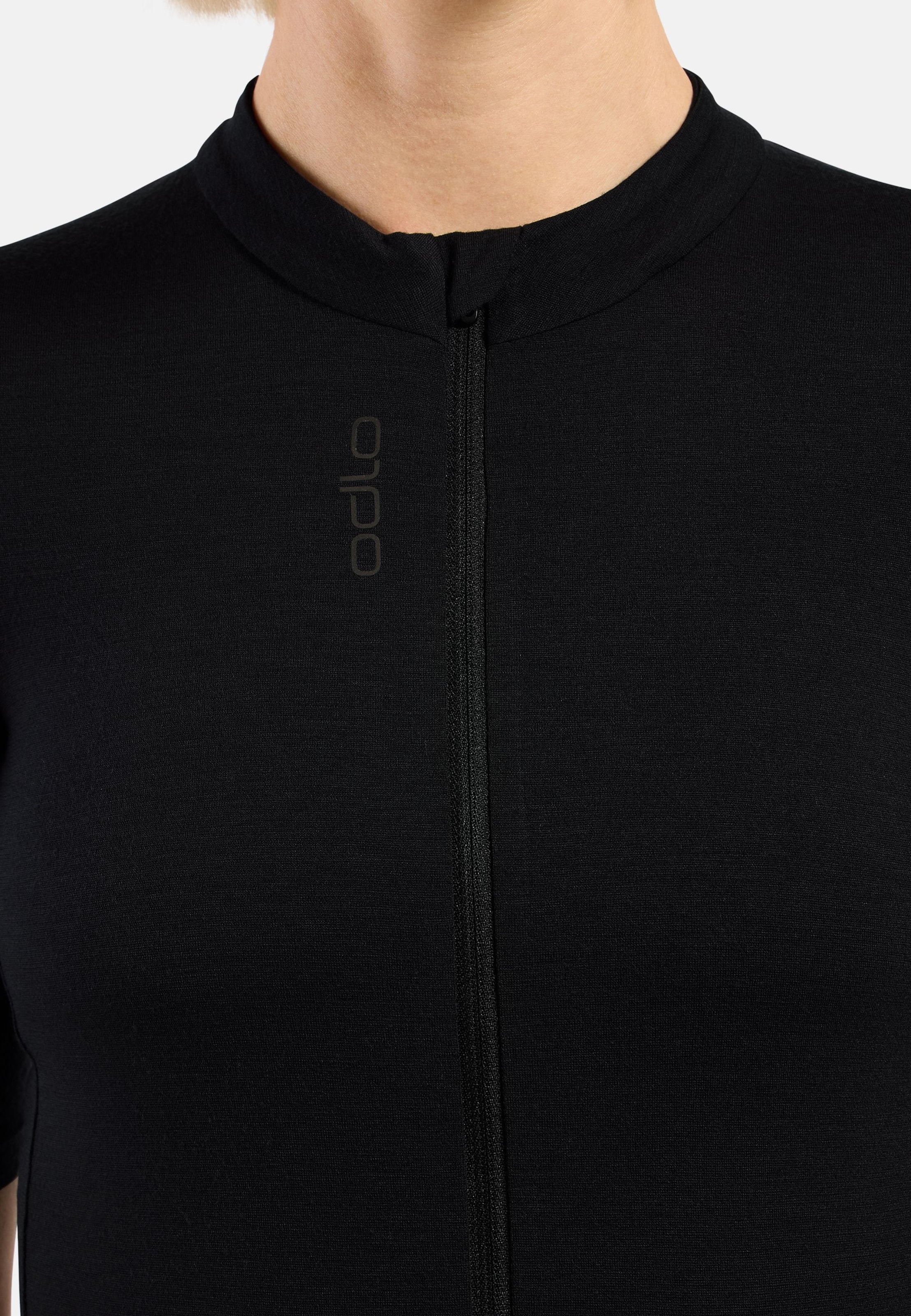 Zeroweight Merino Radtrikot mit Reissverschluss in black