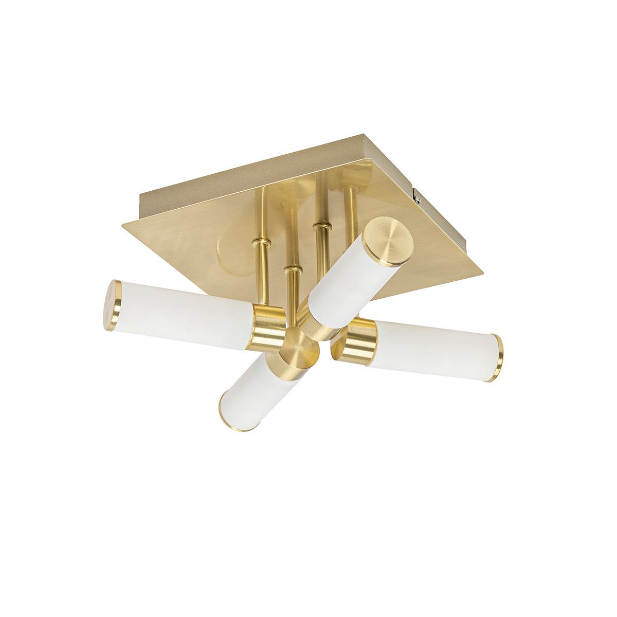 Moderne badkamer plafondlamp messing 4-lichts IP44 - Bath