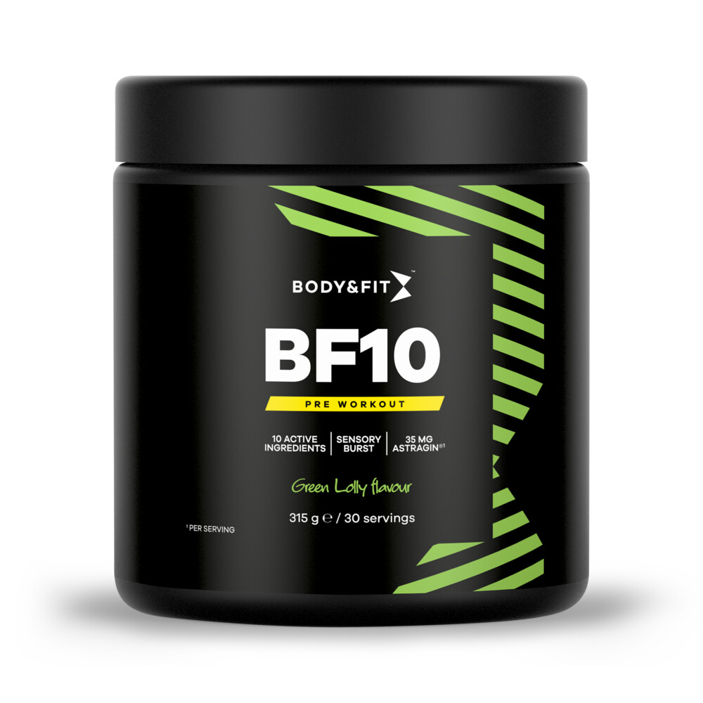 Body & Fit BF10 Pre-workout Green Lolly315 gr