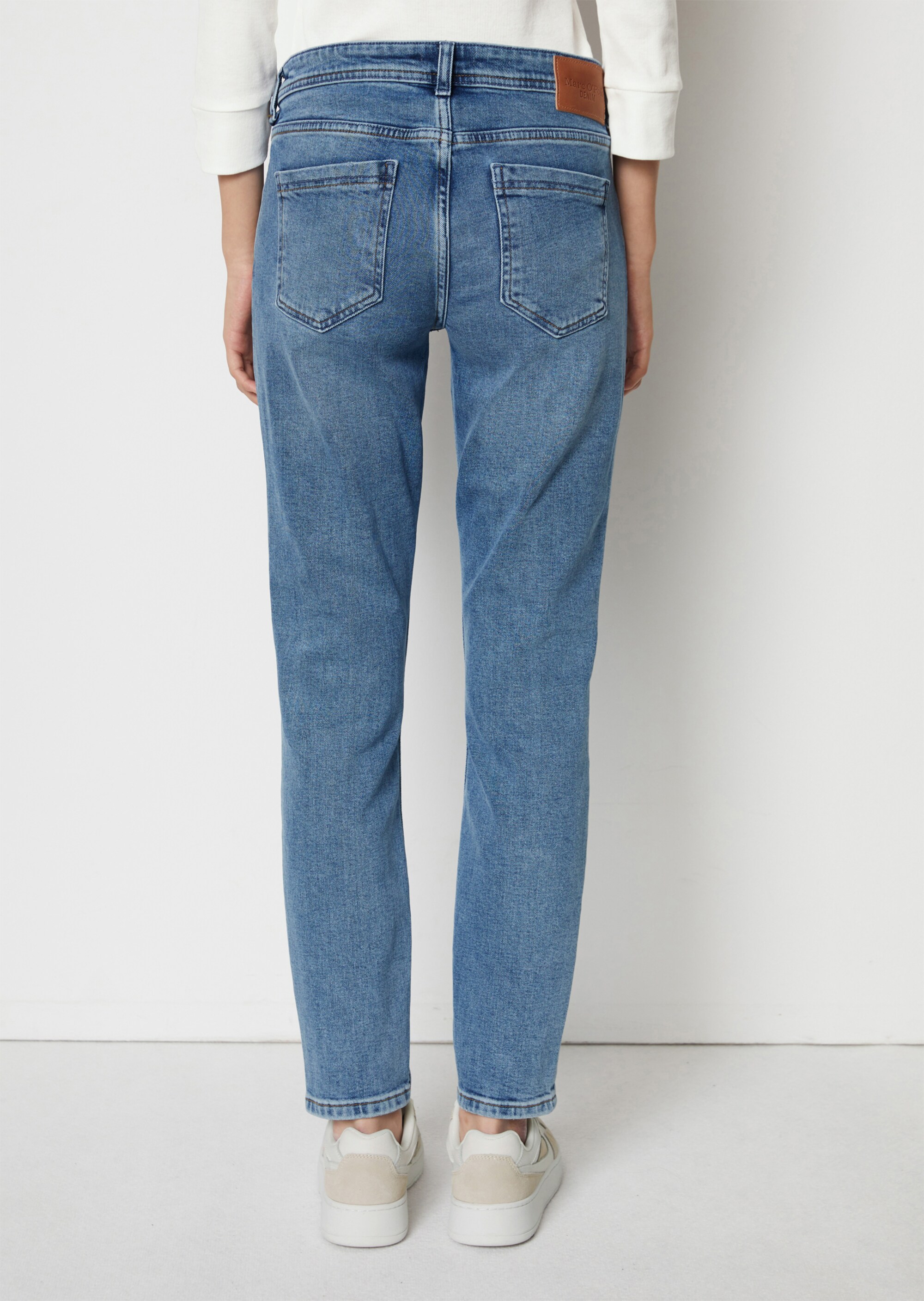 Jeans Modell ALVA slim cropped aus Organic Cotton-Mix