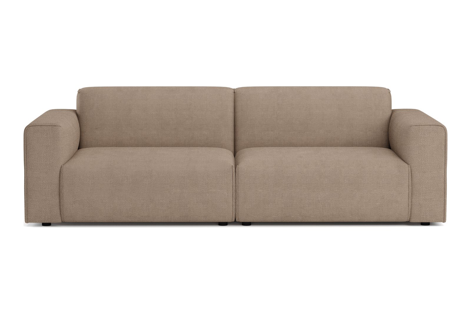 Monaco 3-seter sofa Tekstil Fjord 4 Antilope med sorte ben. Std komfort.