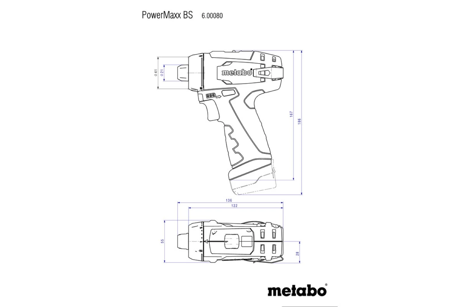 Metabo Powermaxx BS Basic 10.8V Li-Ion accu boor-/schroefmachine set (2x 2.0Ah accu) in koffer