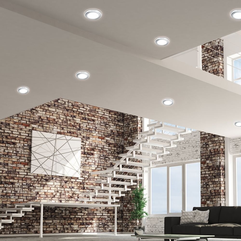 LED inbouwspot Aura in chroom 10w 1040lm 148mm
