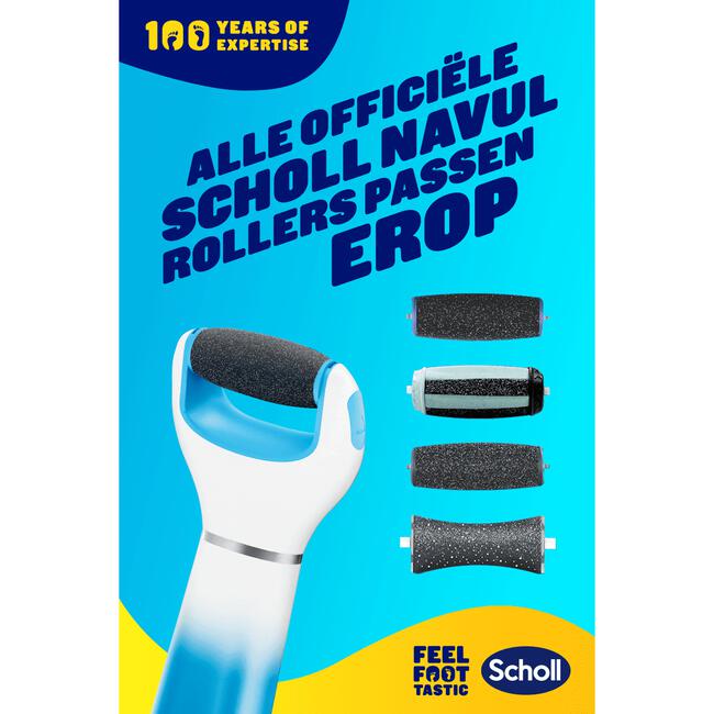 Scholl Velvet SmoothElekrische Voetvijl Blauw