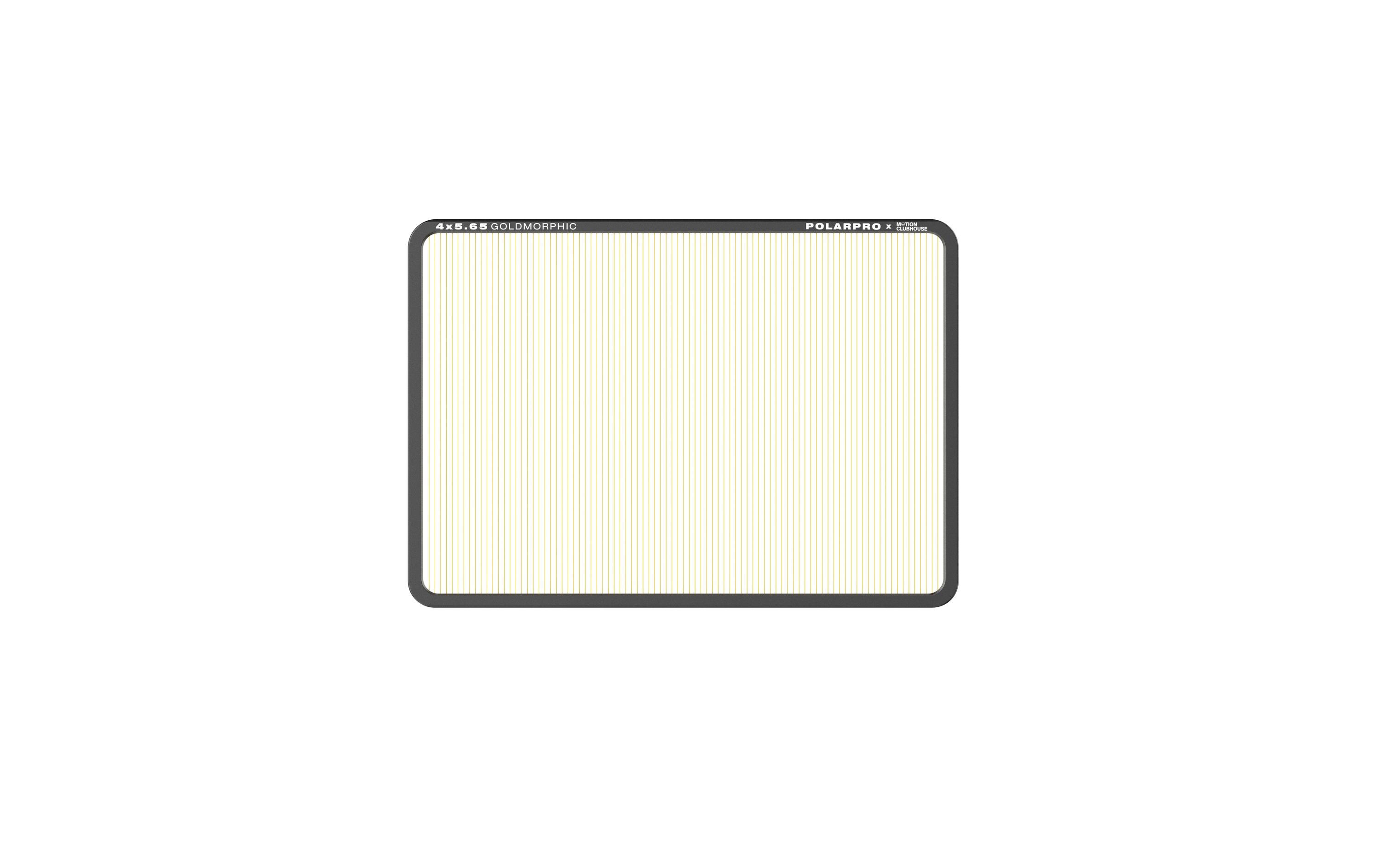 GoldMorphic 4x5.65 Filter – Motion Clubhouse Edition<br>Vollständig ummantelte Filter mit massgefertigten CNC-Aluminium-Rahmen