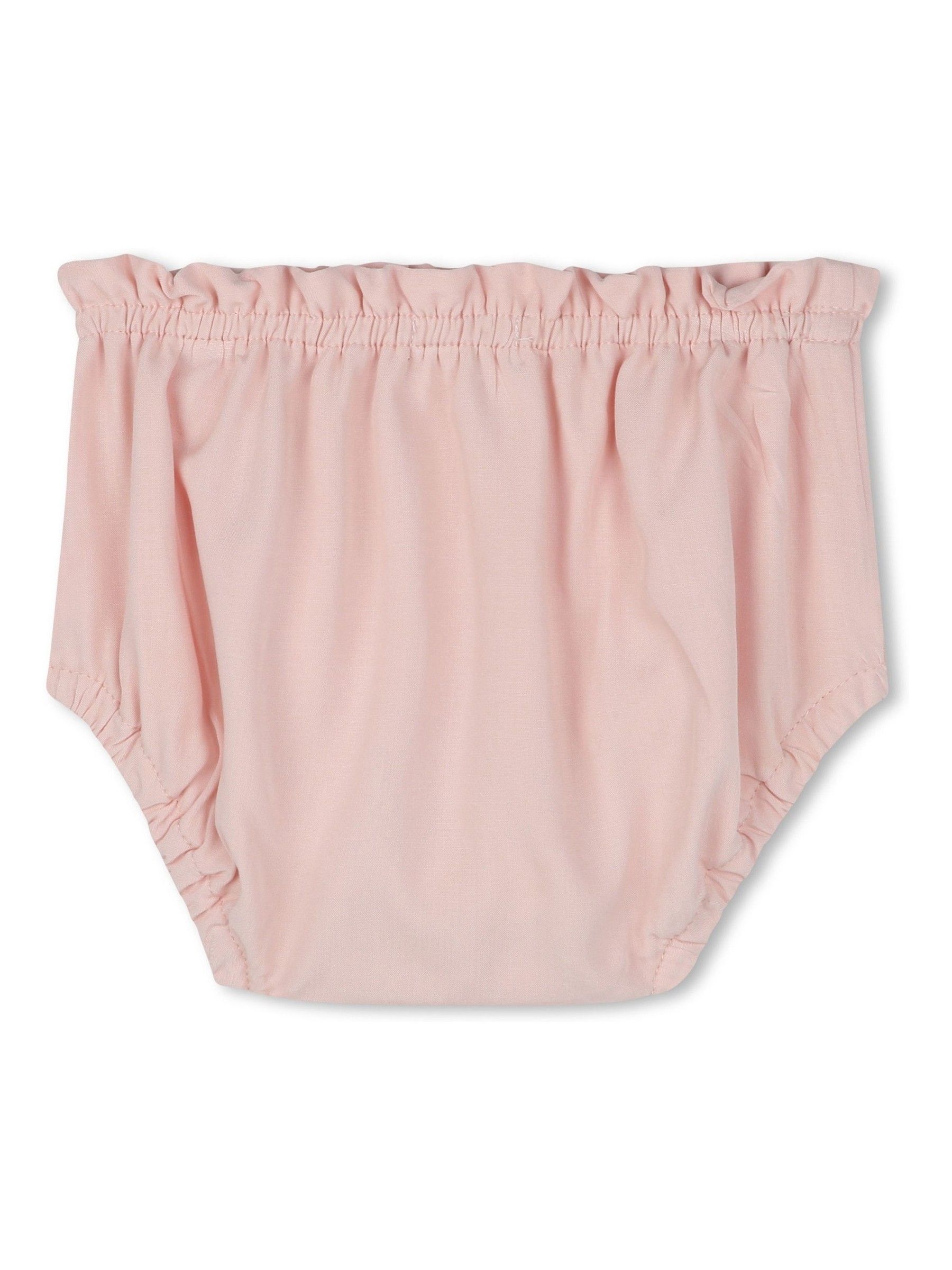 Billieblush roze mesh pailletten babyjurk en bloomer set