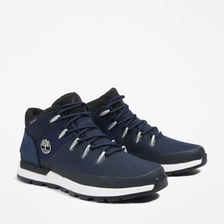 Bota de caminhada impermeável Sprint Trekker para homens na cor azul marinho.