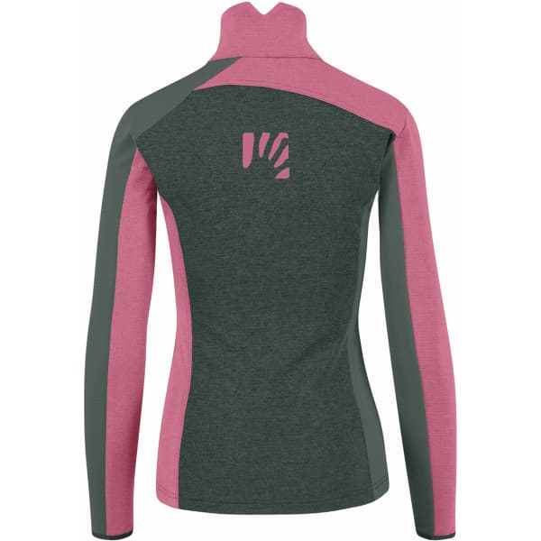 Sweat polaire ski rando KARPOS FEDERA H-Z W FLEECE JUNGLE G/FANDANGO/DUCK G.