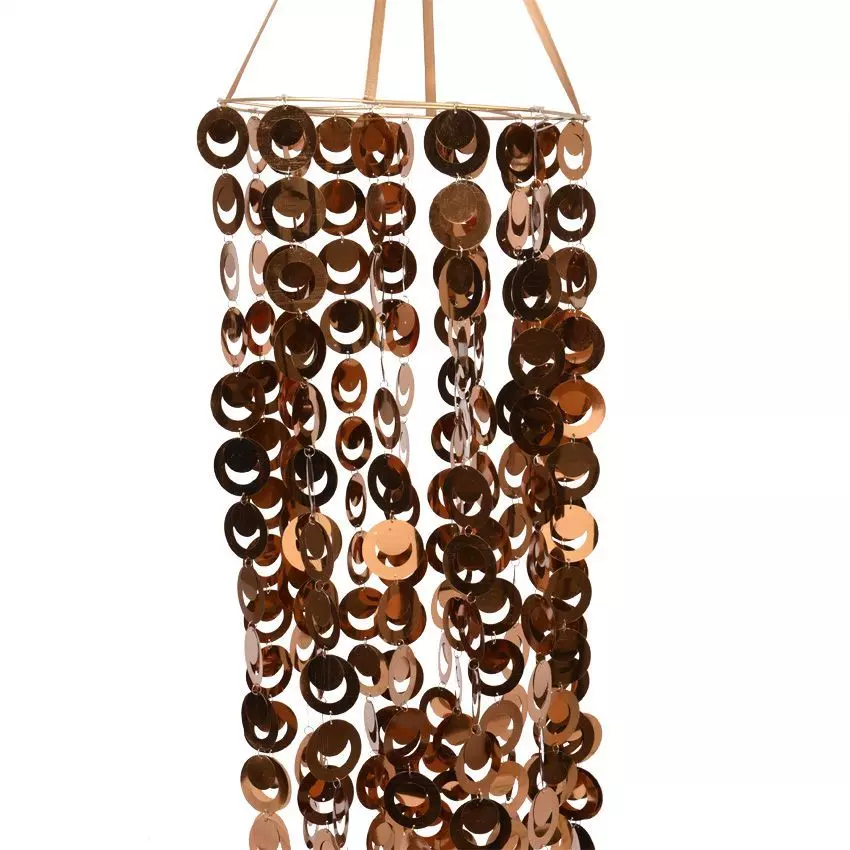 Suspension de fête (H180 cm) Abat jour Cuivre