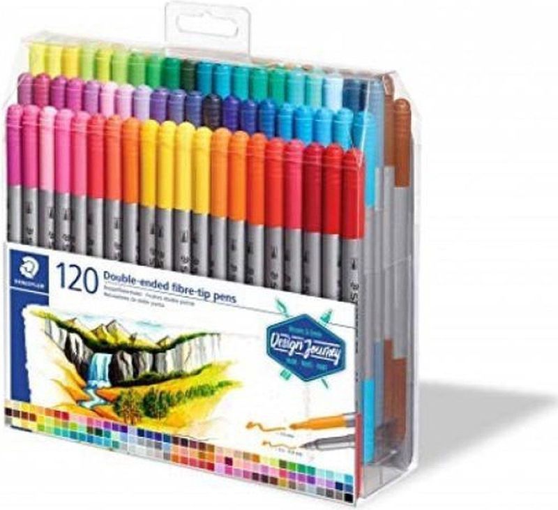STAEDTLER Design Journey - kleurstift dubbele punt - set 120 st