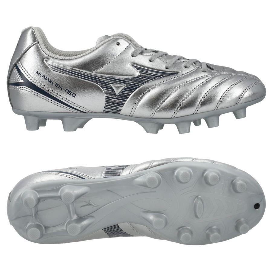 Mizuno Monarcida Neo lll Select FG/AG Platinum Silver - Argent/Cool Gray Enfant