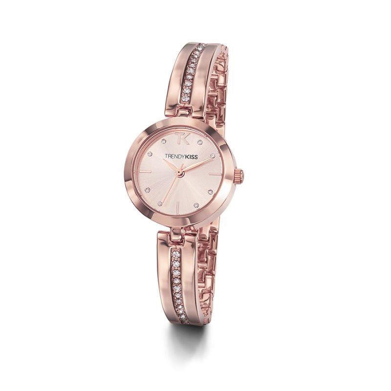 Montre Trendy Kiss en Acier Femme Rose doré