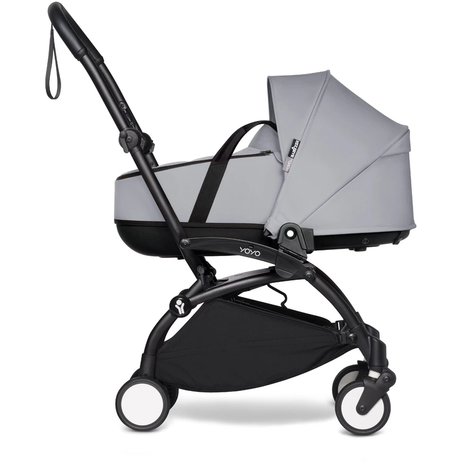 BABYZEN Kinderwagen YOYO2 0+ Black mit Liegewanne Stone