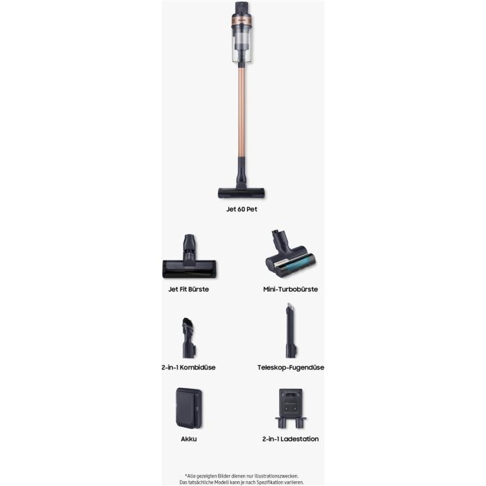 Samsung Akkustaubsauger Jet 60 pet VS15A6032R7/EG Teal Gold
