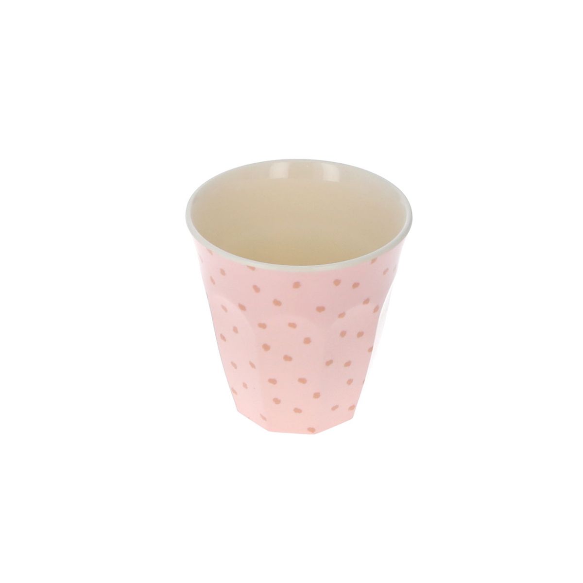 Petit verre en mélamine tacheté léopard rose Pause goûter