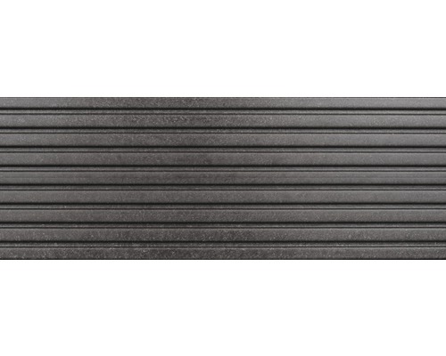 Konsta WPC terrasplanken Futura holle kamerprofiel mat 26x145 mm (verkoop per meter van 1000 mm tot max. 6000 mm) donkergrijs