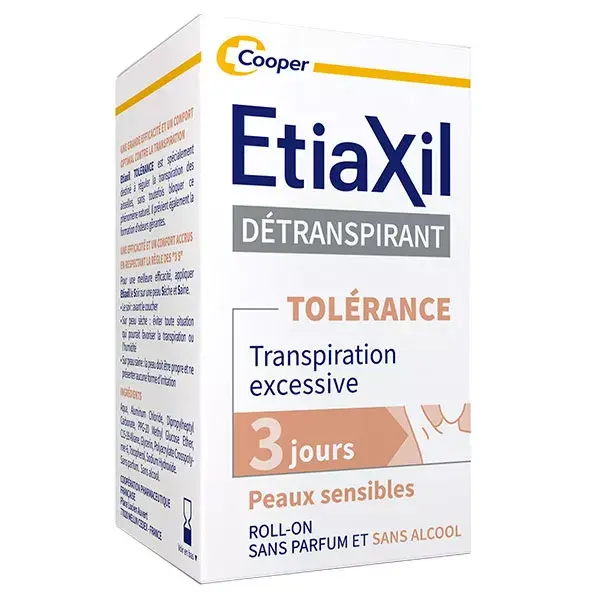 Etiaxil Déodorant Détranspirant Transpiration Excessive TOLÉRANCE 15ml