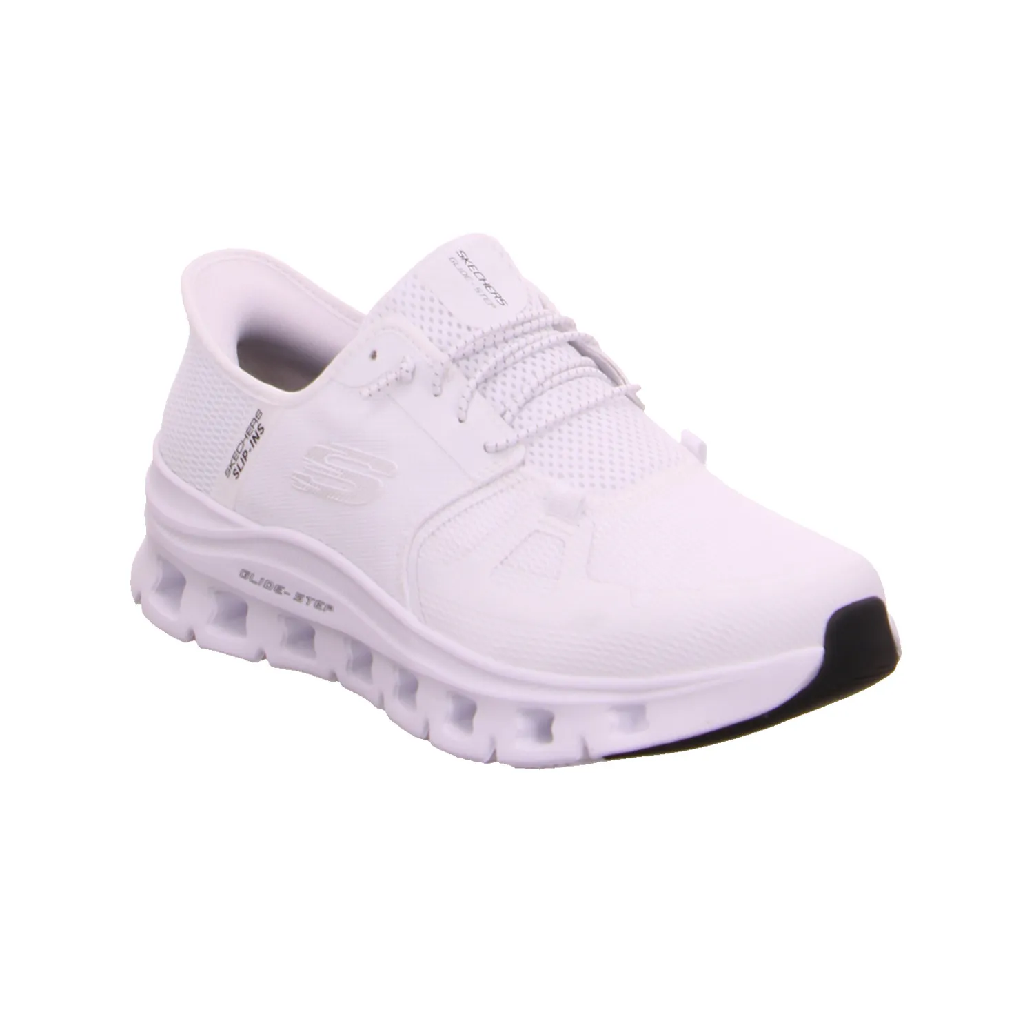 SKECHERS Halbschuhe Sneaker Stoff Weiss Synthetik