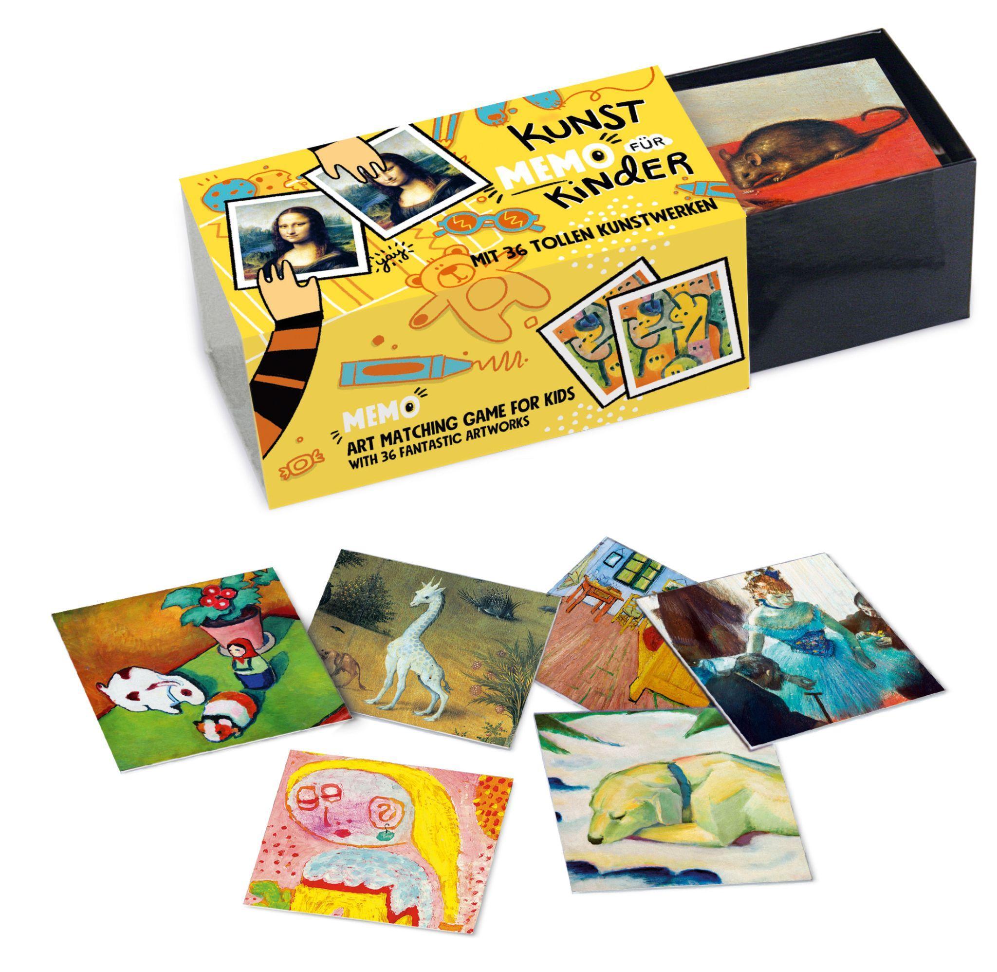 Kunst für Kinder. Memo / Art Kids. Matching Game