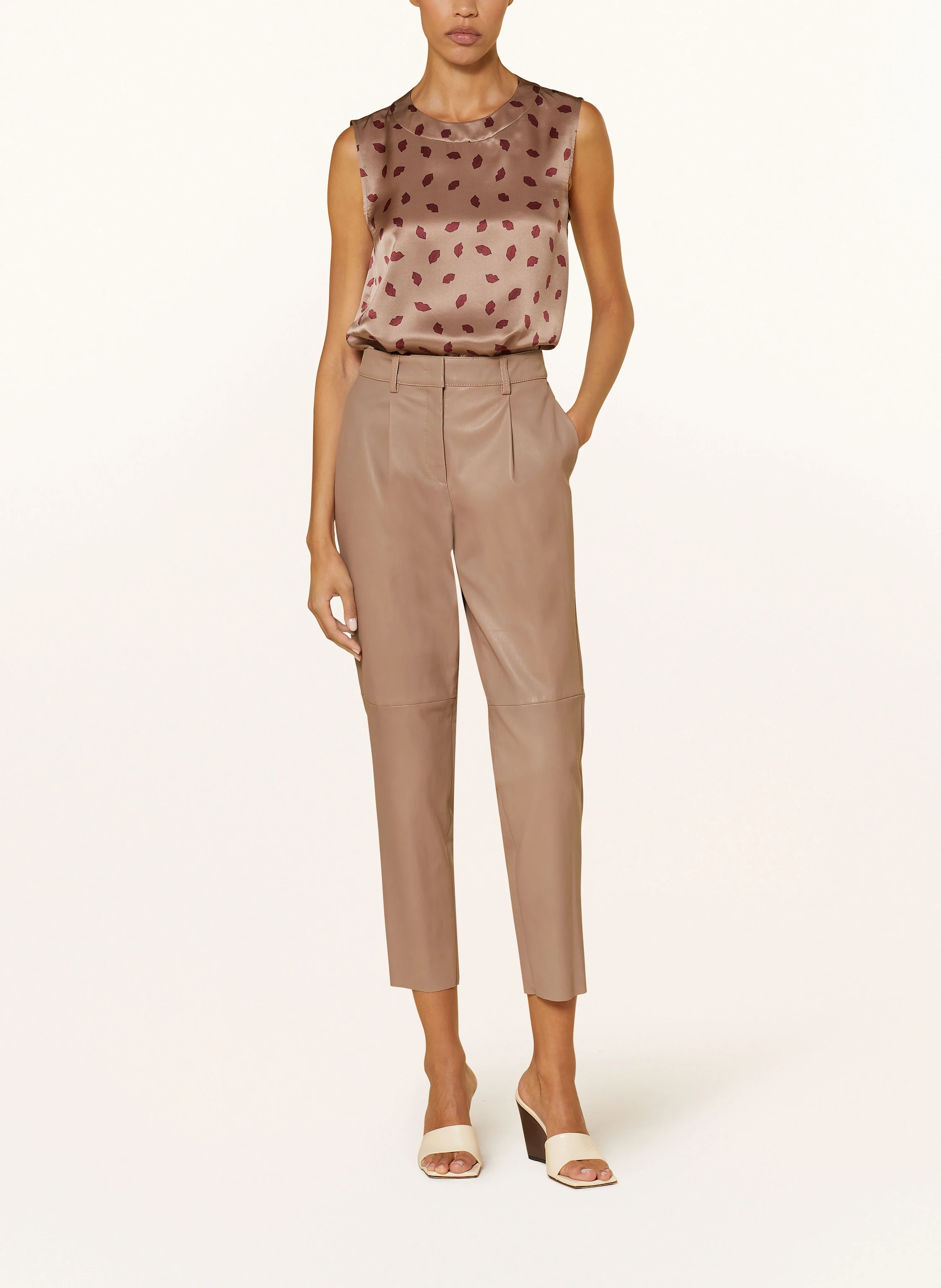 LUISA CERANO 7/8-Hose aus Leder