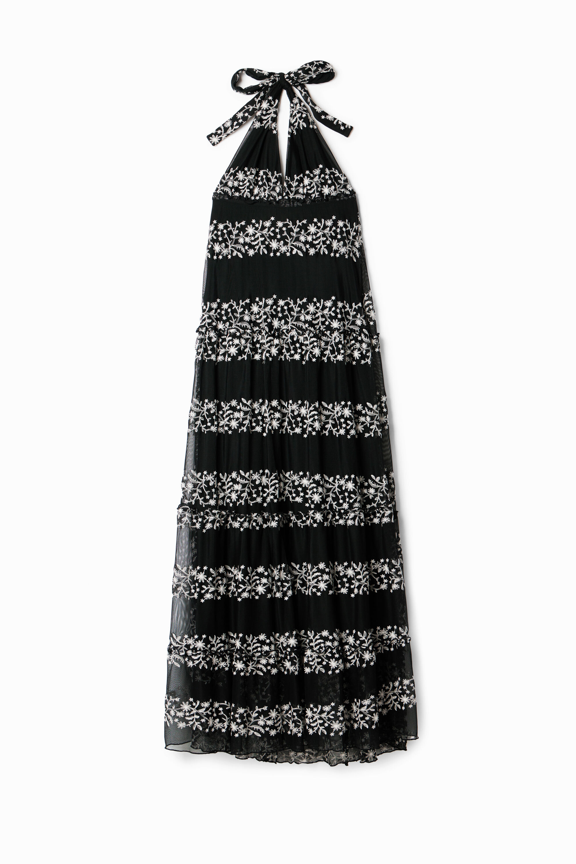Robe longue broderies