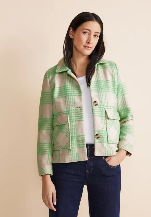 Kurze Karojacke - light spring green