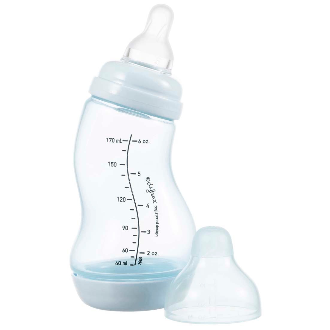 Difrax S-fles Anti-colic - natural 170ml blauw