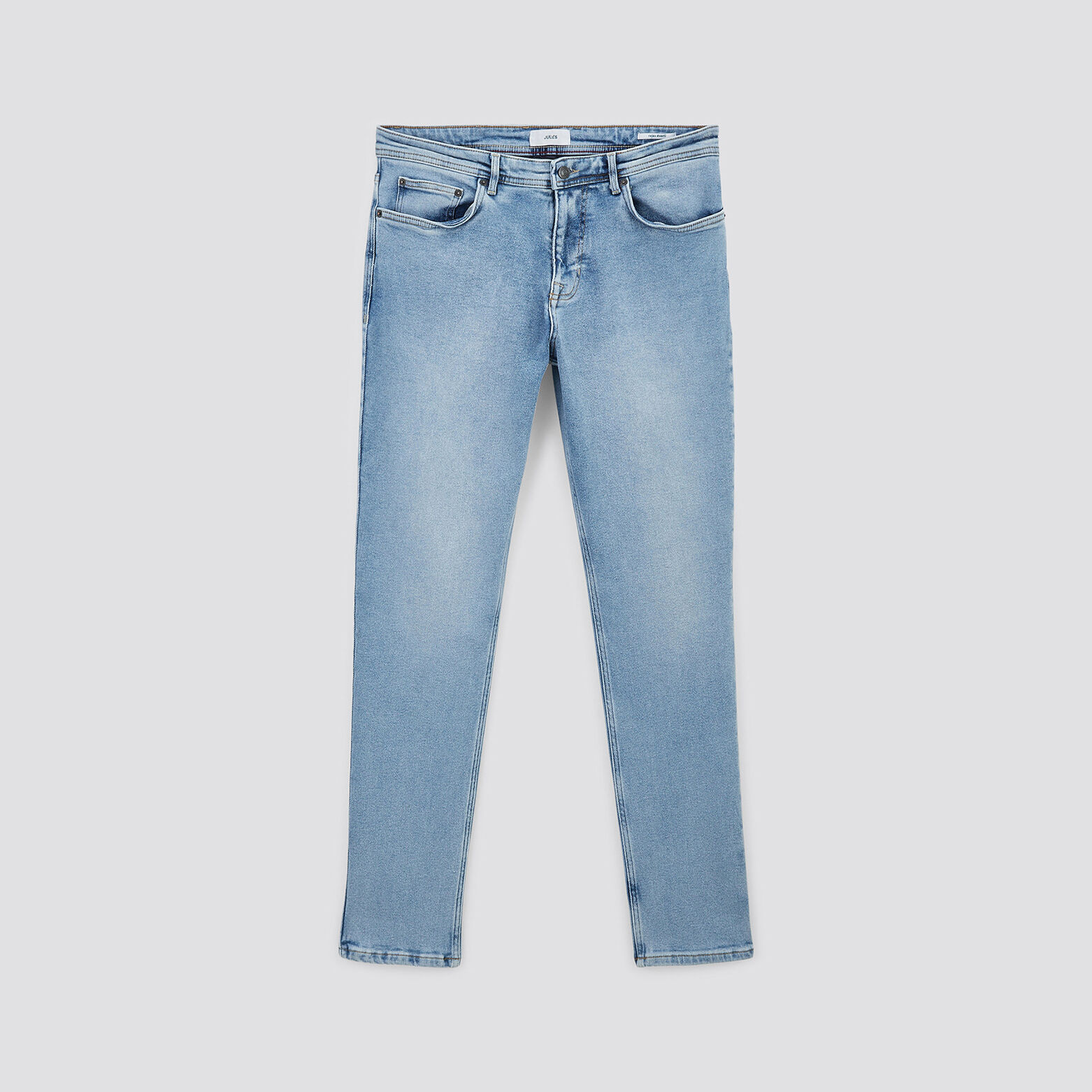 Jean straight en coton recyclé Bleu